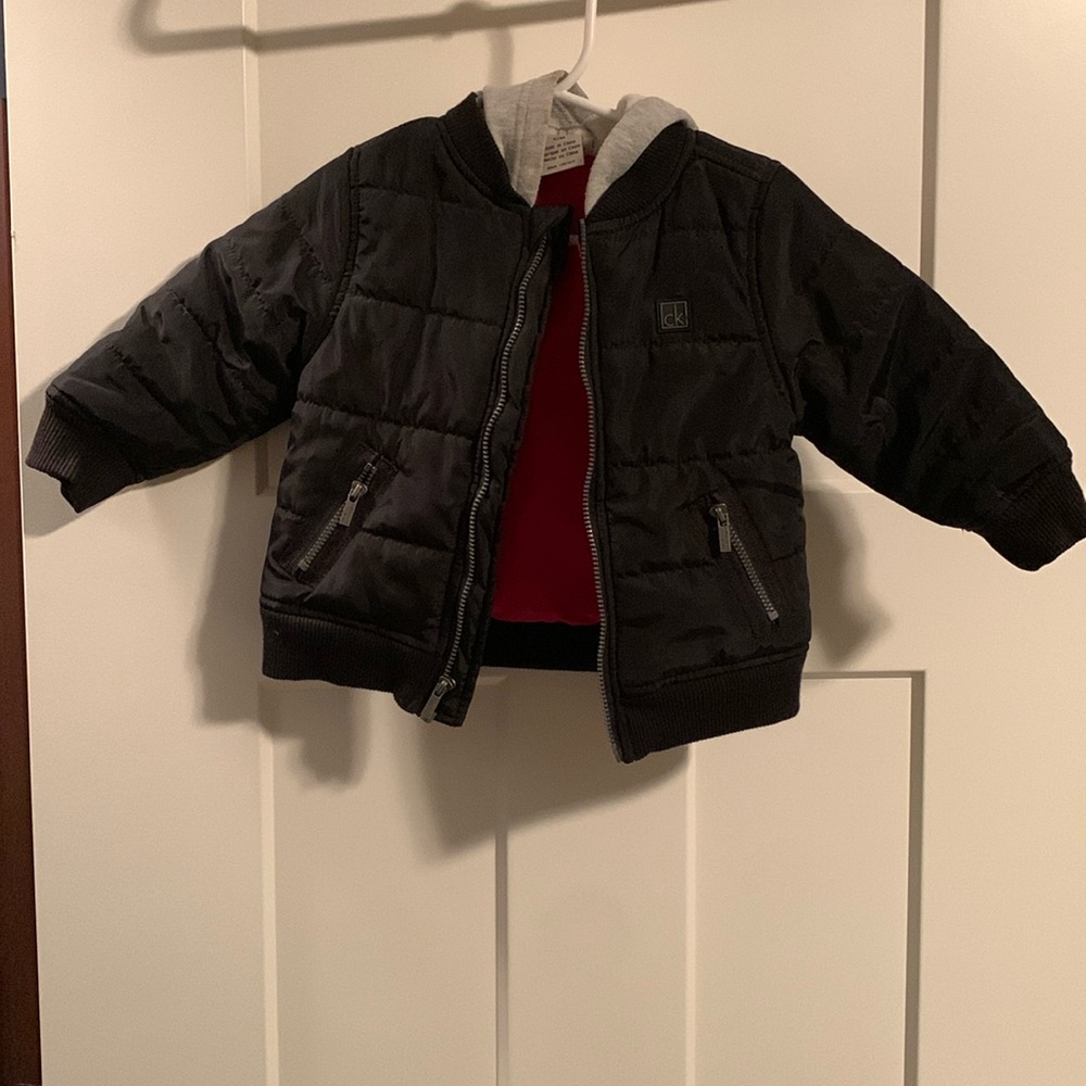 Baby Calvin Klein Jacket with hood.